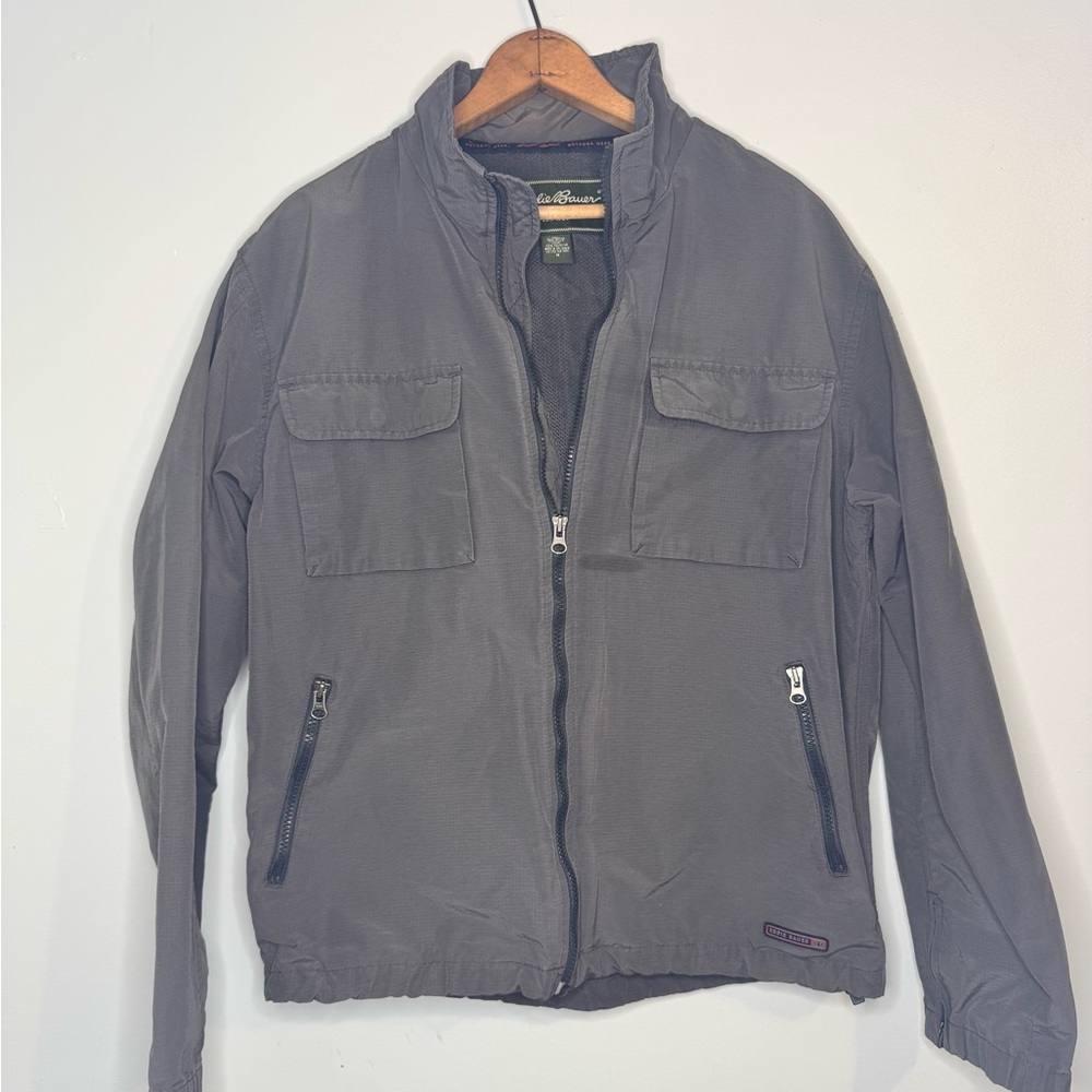 Eddie Bauer Windbreaker Minimalist Utilitarian Homestead Barn Jacket